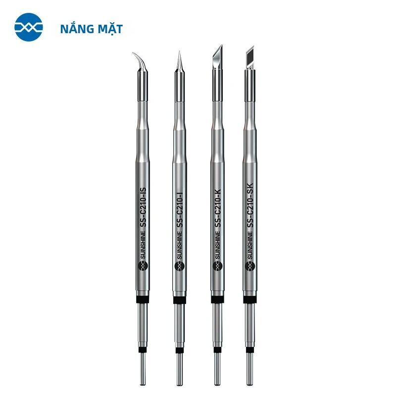 Đầu Hàn Tích Hợp C210 Với Lõi Sưởi S210 Cho Trạm JBC Sugon Aifen T210 T26 A9 - Đầu Hàn Dẫn Nhiệt Hiệ