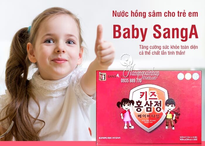 Nước hồng sâm Baby SangA Hàn Quốc 30 gói cho trẻ em