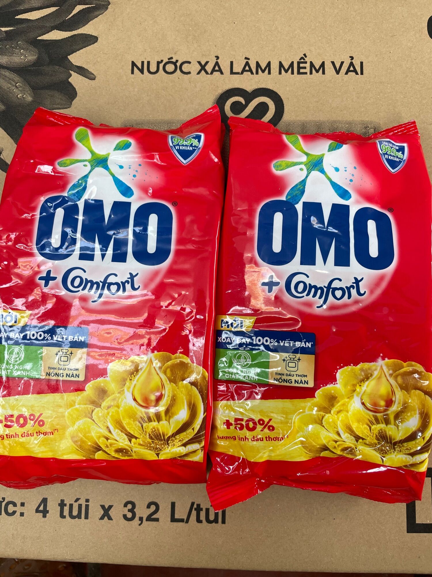 Bột Giặt Omo Comfort Tinh Dầu Thơm 360g