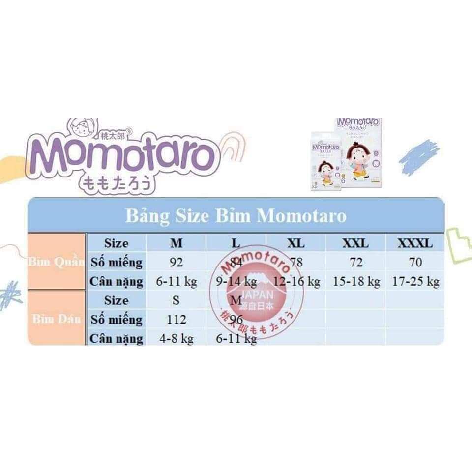 bỉm momotaro (combo 2b)