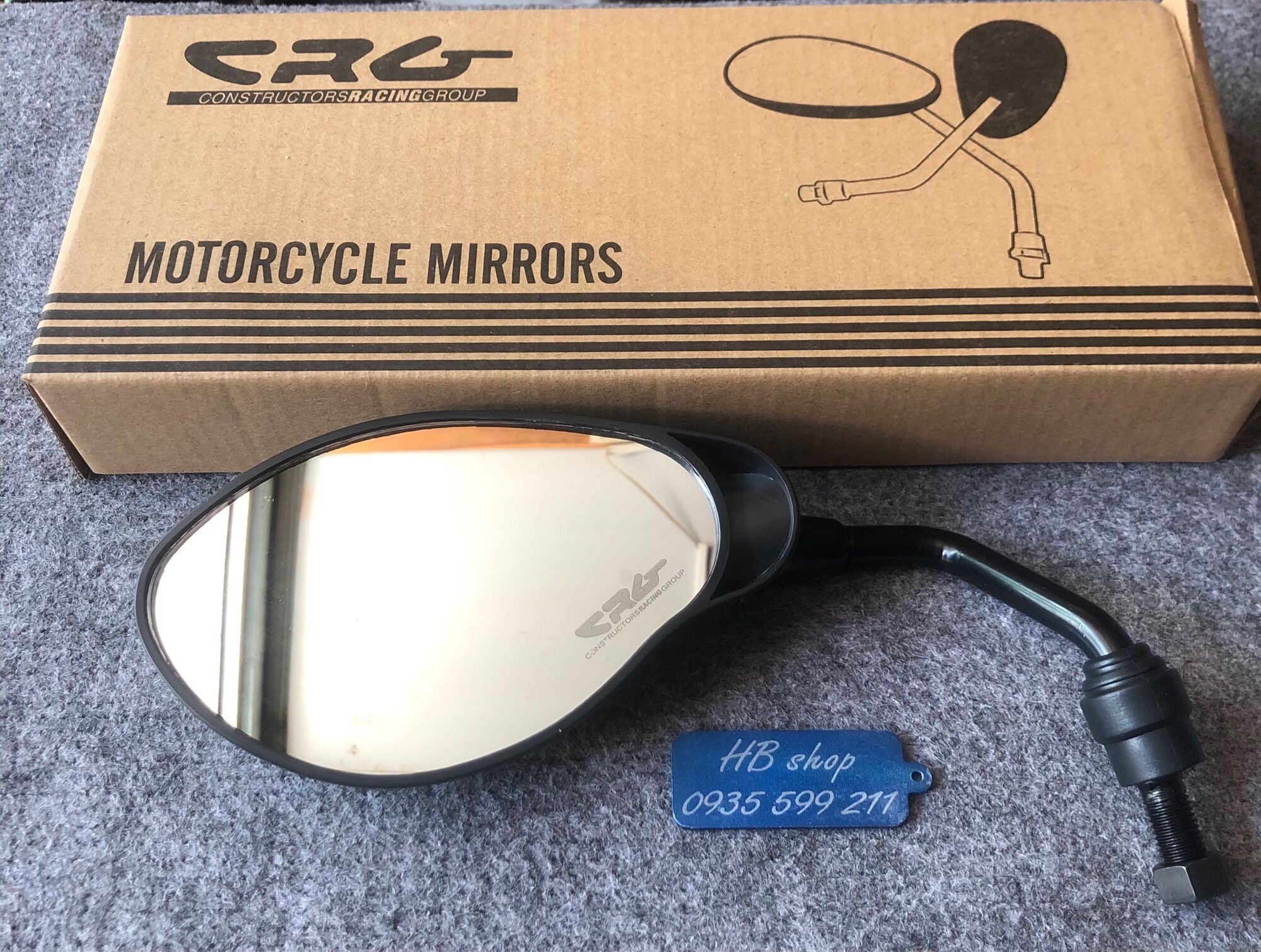 Gương chiếu hậu kính hậu yaz crg màu đen giá 1 cây