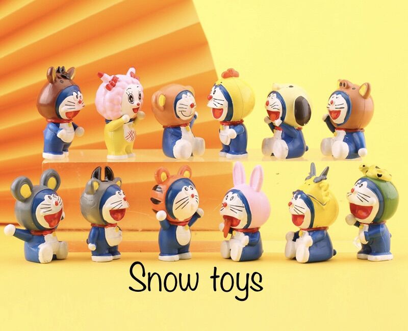 Mô hình Doraemon Doremon - Mẫu 12 con giáp Doraemon Doremon - 12 con giáp - Cao 5cm