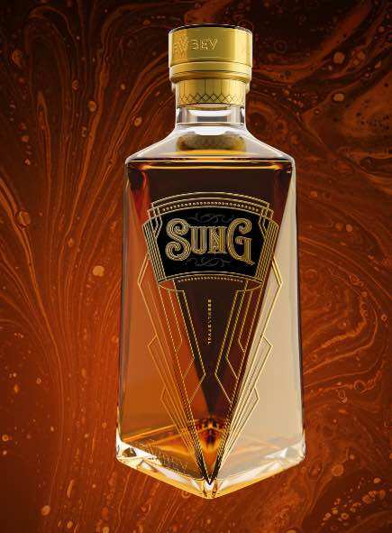 Vỏ chai trưng bày thủy tinh dáng lùn 555ml
