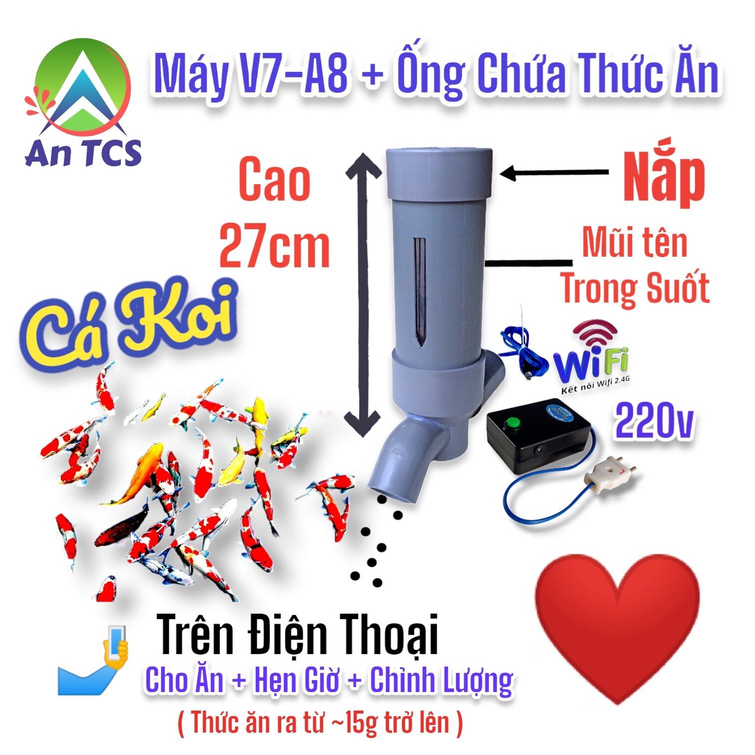 Bộ Điều Khiển A8 kết nối wifi An TCS
