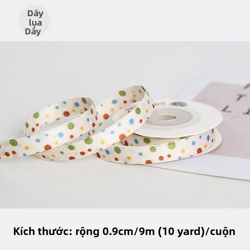 NingChu Ribbon | Dây Ruy Băng Đóng Gói Quà Tặng Chấm Bi