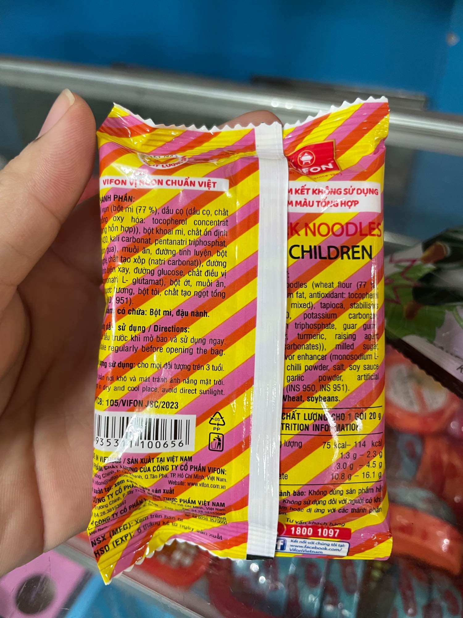 10 Gói Mì Trẻ Em ViFon 20g