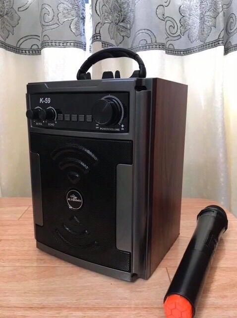 [HCM]Loa xách K59 thùng gỗ