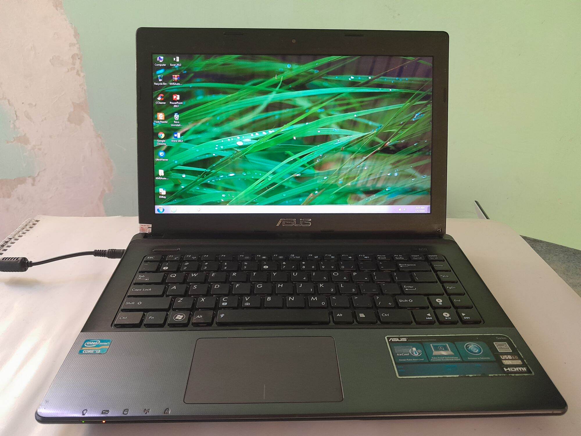 Thanh lý laptop asus mới, cpu core i3 ram 4g, ô cứng 350g, màn 14". giá bán 1,5 triệu