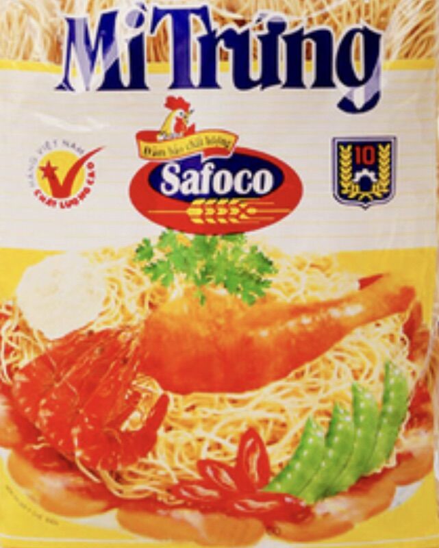 Combo 3 gói mì trứng sợi lớn safoco 500 gram