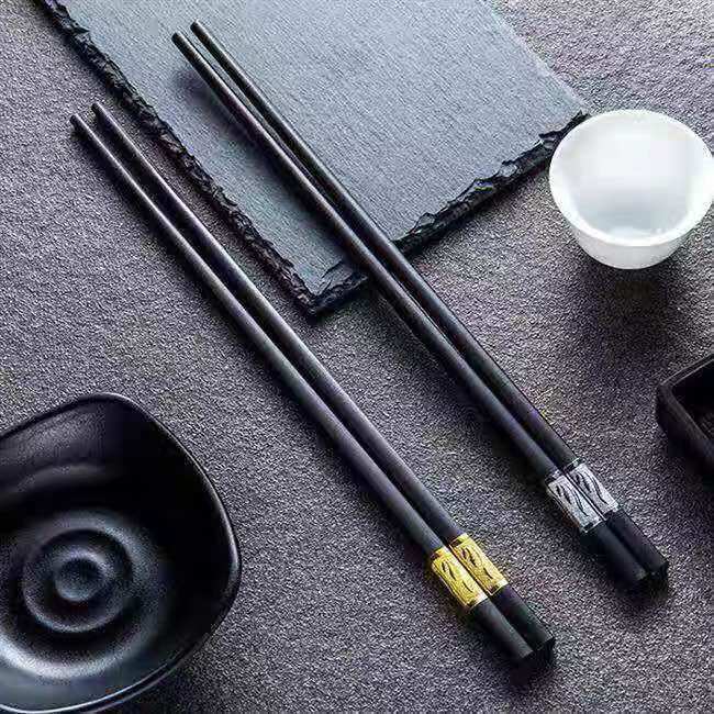 Combo 10 đôi đũa mạ vàng cao cấp hàn quốc G02