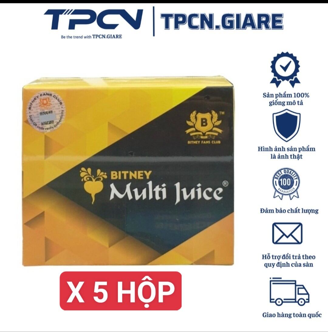 Combo 5 hộp trà multi juice của malaysia cân bằng chức năng sinh lý nam nữ,1 hộp 10 gói