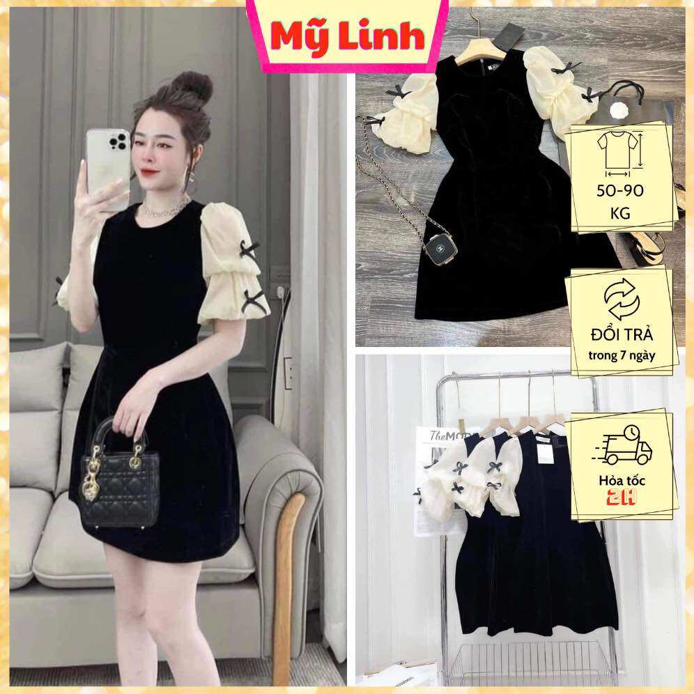 Đầm phối voan siêu xinh 55-90ký