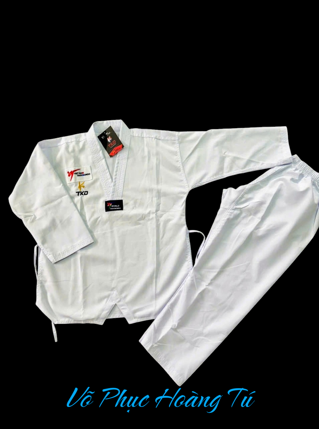 Võ Phục Taekwondo Kaki Loại Tốt Kèm Theo Đai