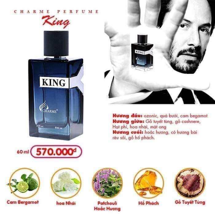 Nước Hoa Charme KING 60ml(KM 1chai 10ml)