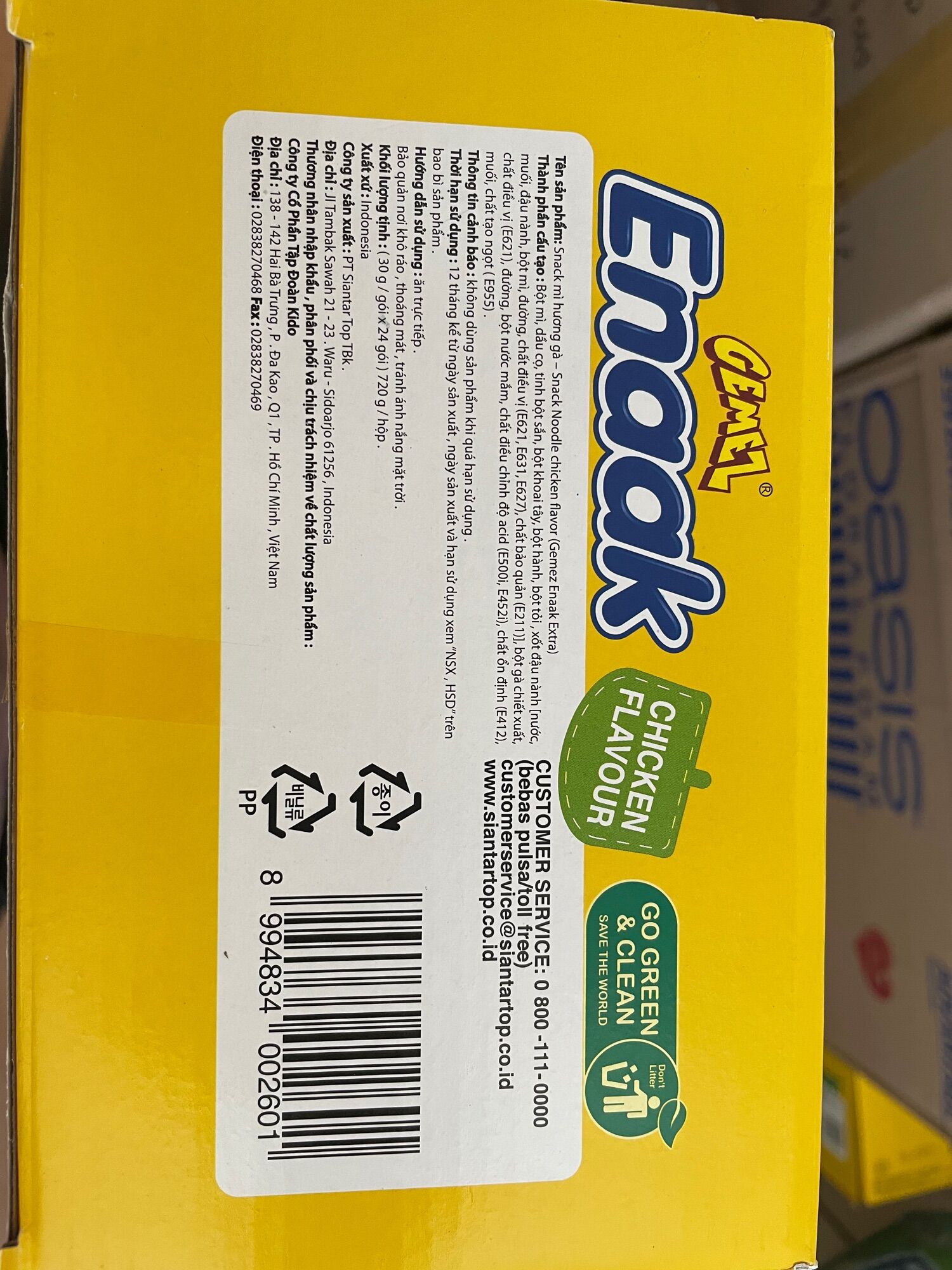 [HCM]Set 05 gói snack mì Enaak - indonesia