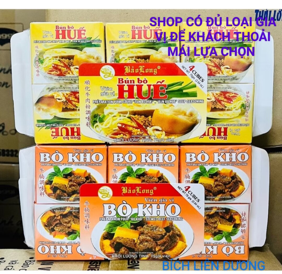 viên gia vị nấu phở bò[gói 4 viên /75g]