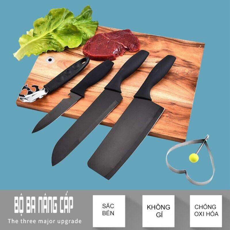 Bộ dao đen 5 món xuất Nhật