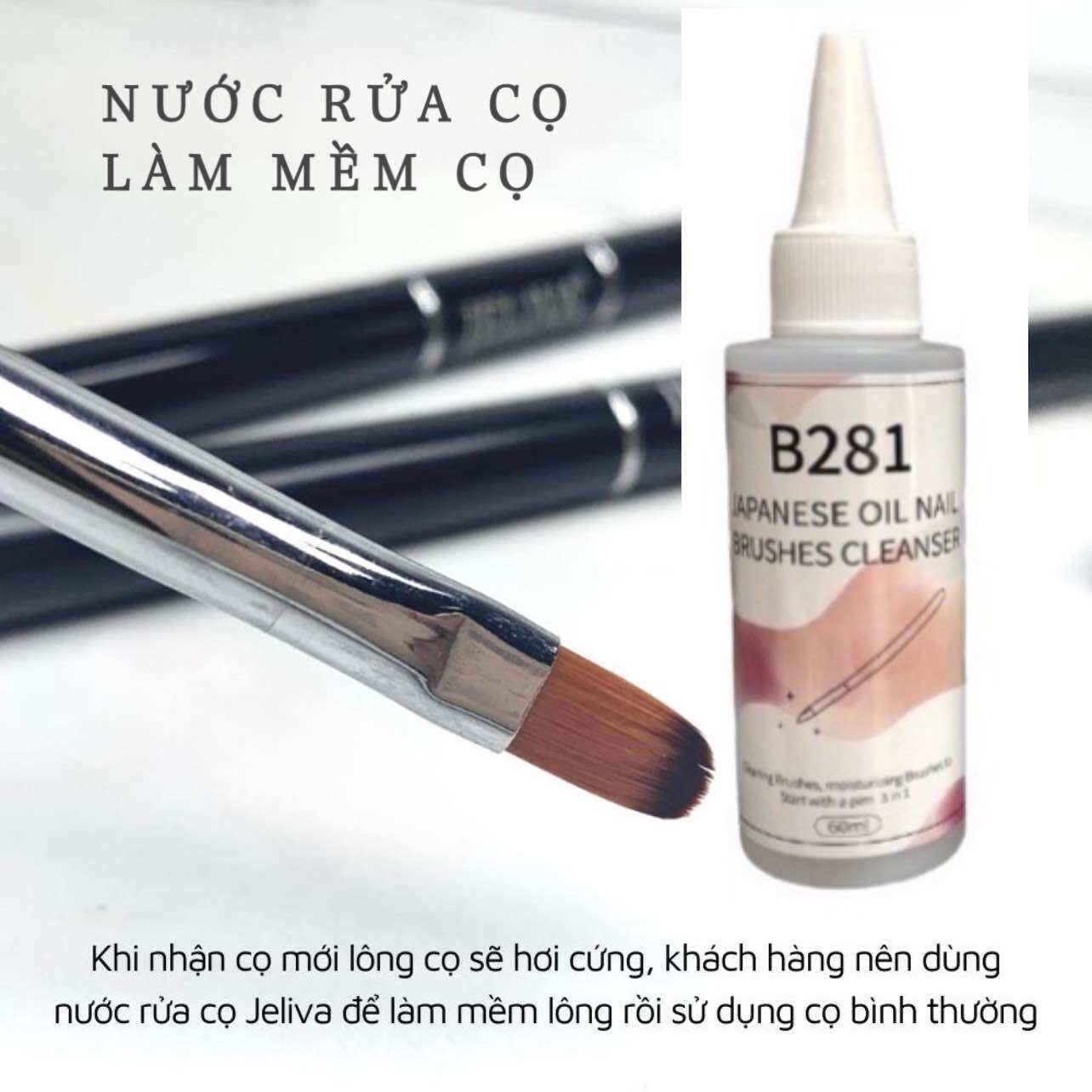 Nước rửa cọ - dầu rửa cọ - dầu làm mềm cọ