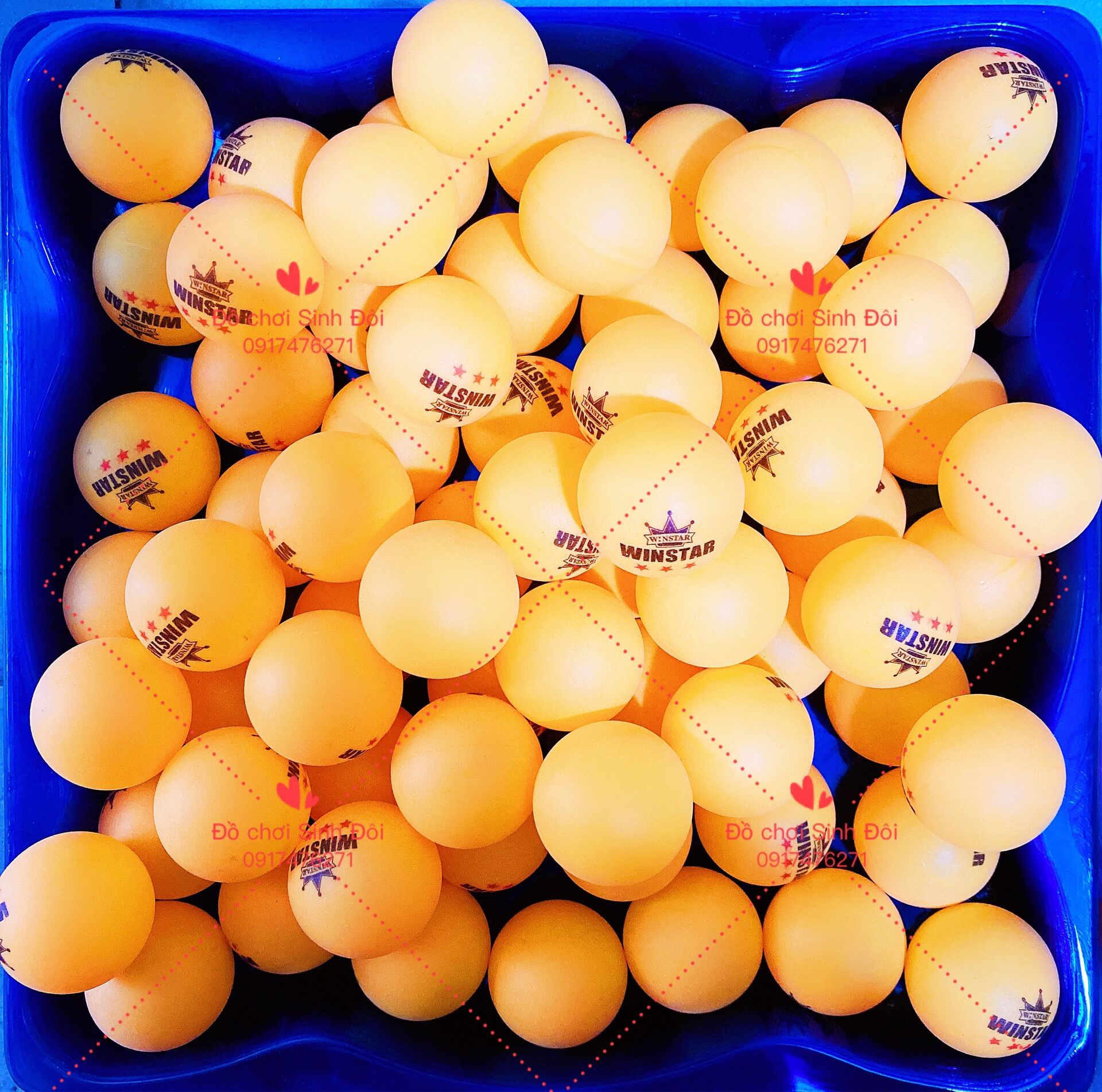 Banh bóng bàn 40mm - quả báng bàn màu vàng