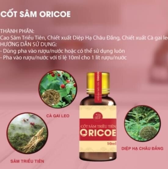 [HCM]Cốt sâm Triều Tiên - Oricoe