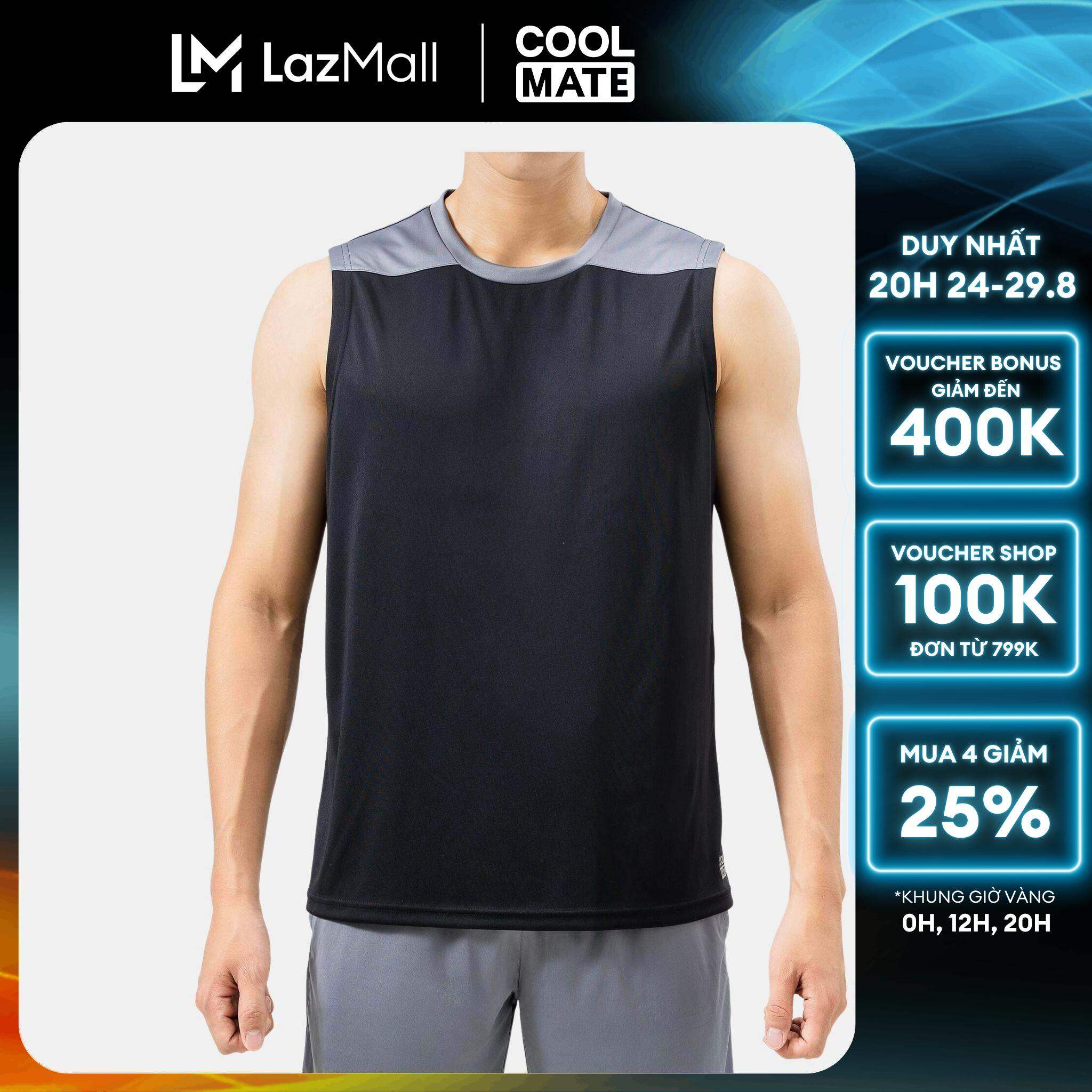 Áo Tanktop thể thao nam Active phối màu thoáng khí - Coolmate