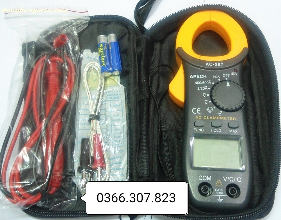 [HCM]Ampe kẹp dòng AC Apech AC-287