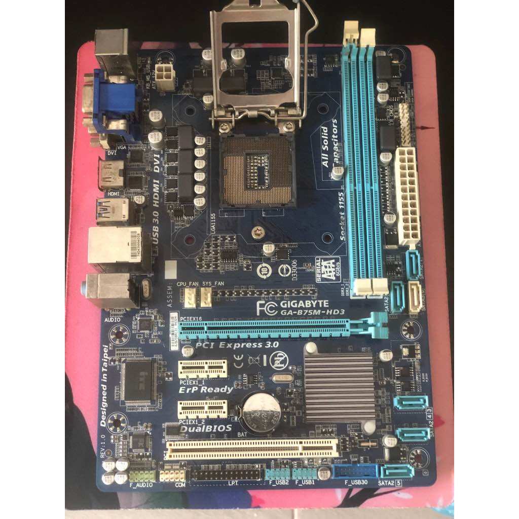 Main Giga B75M D2V - D3V - HD3 socket 1155