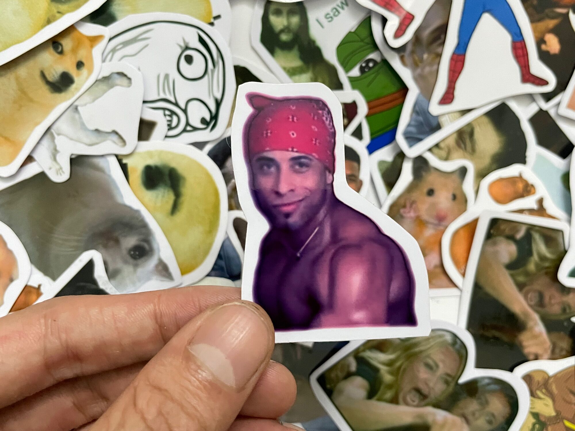 Bộ 40 Sticker hình dán decal MEME, Meme Ricardo, Doge Meme, hình dán laptop, hình dán nón bảo hiểm