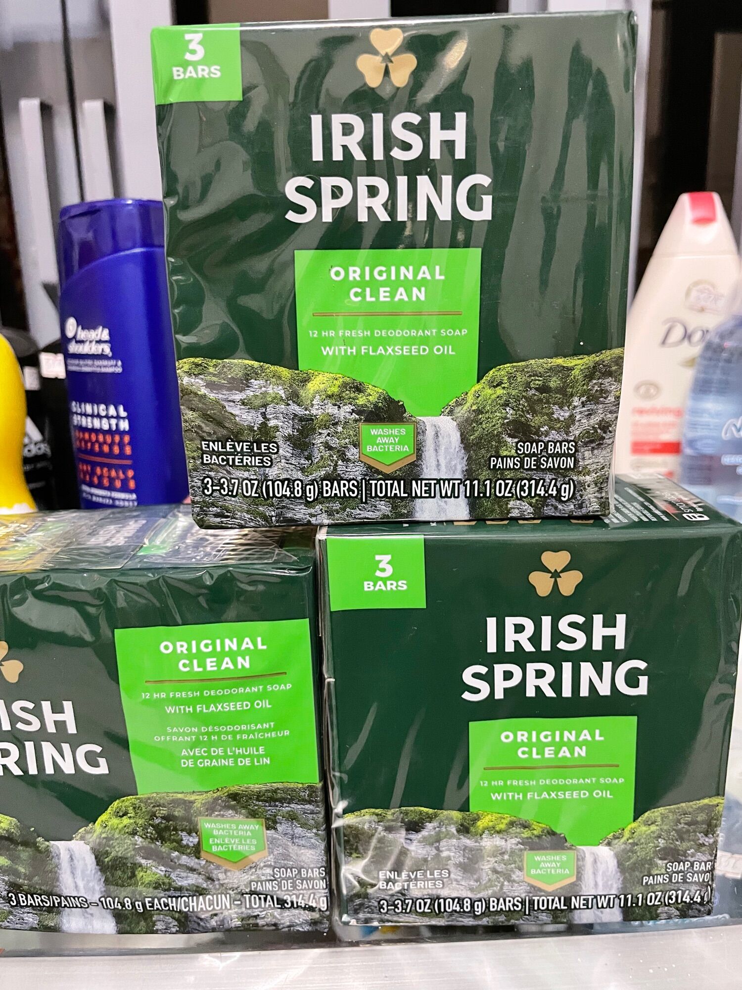 Combo lóc 3 cục xà phòng Irish Spring Original clean 104g- Mỹ