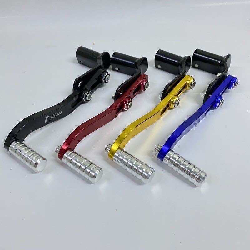 Cần số móc xe máy CNC màu vàng