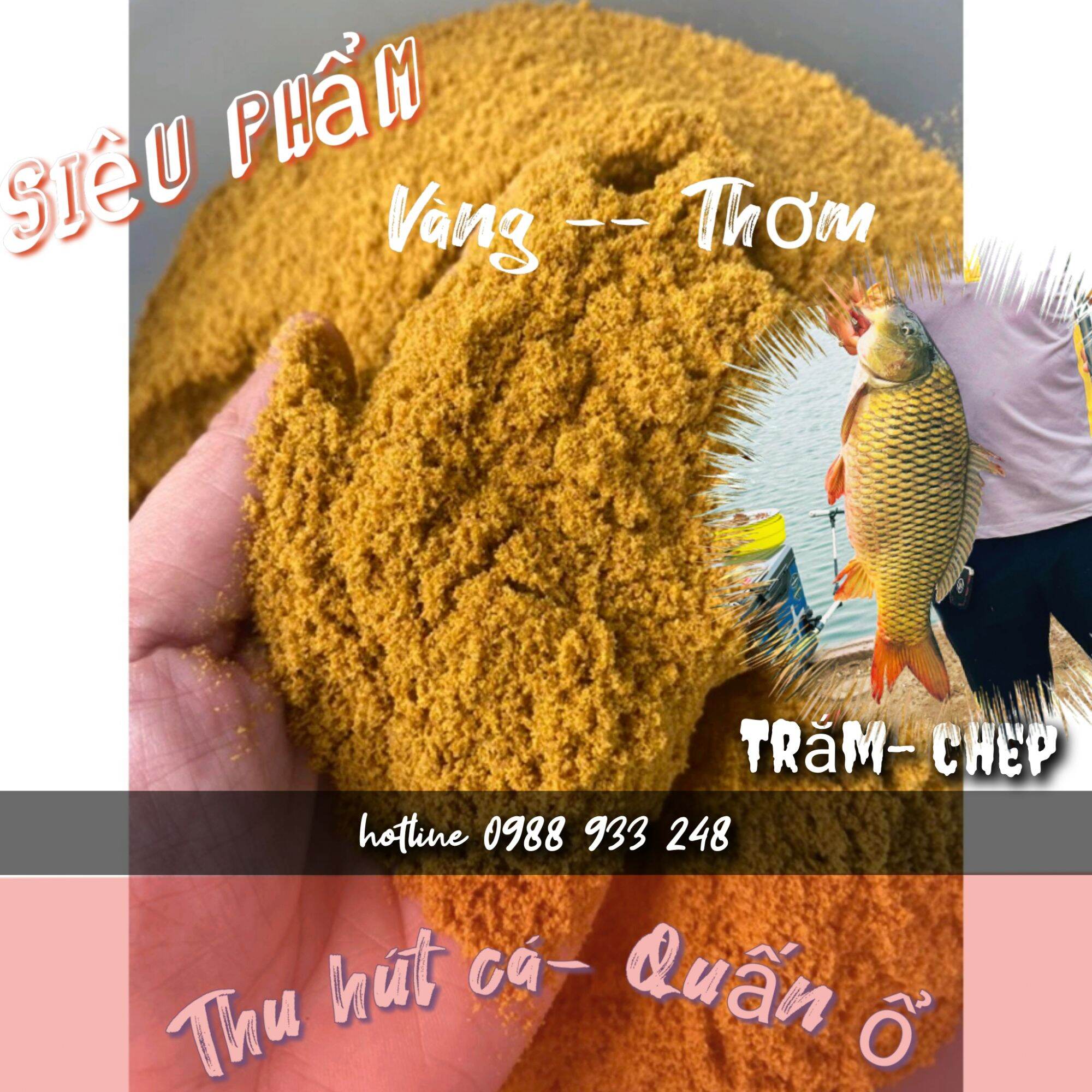 Cám Vàng Thơm làm mồi câu[Túi 2kg]