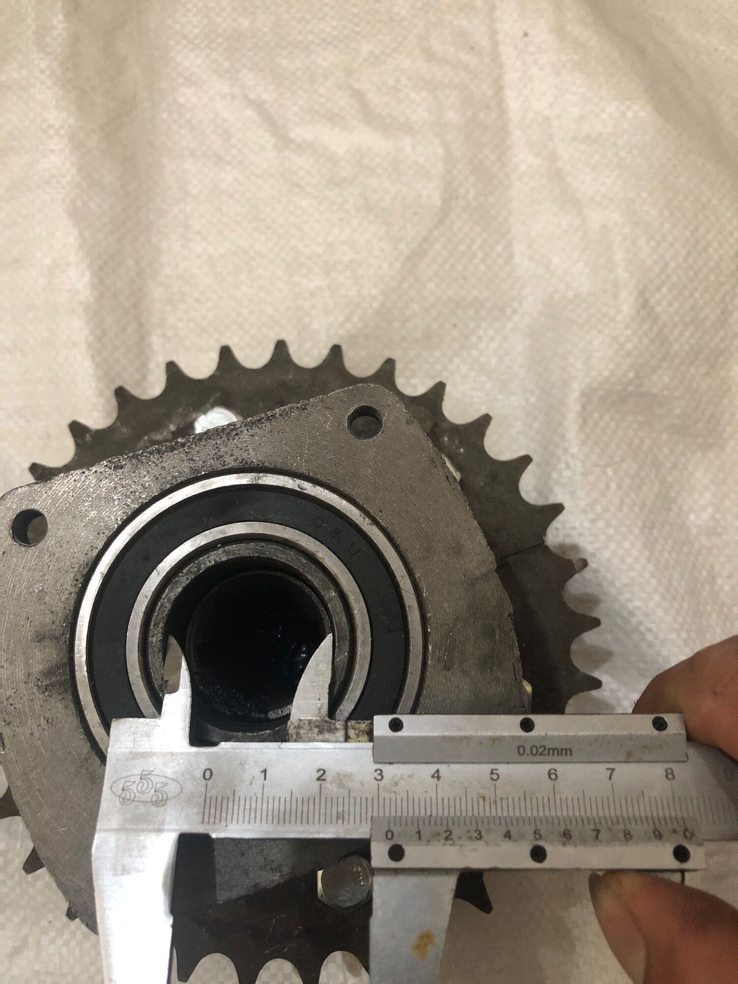Visai xích chục 6 răng,nhông 33 răng
