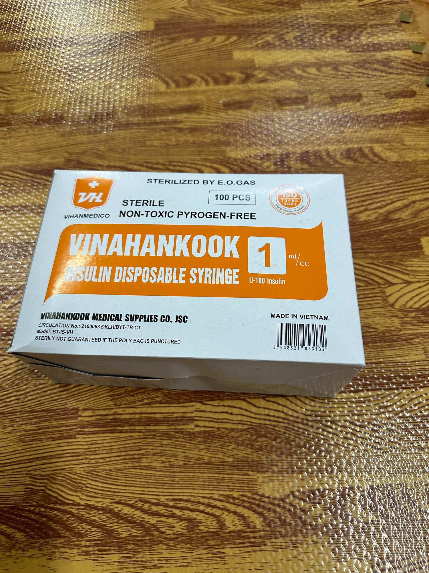 Kim Tiểu Đường 1ml (1 hộp 100 cái)