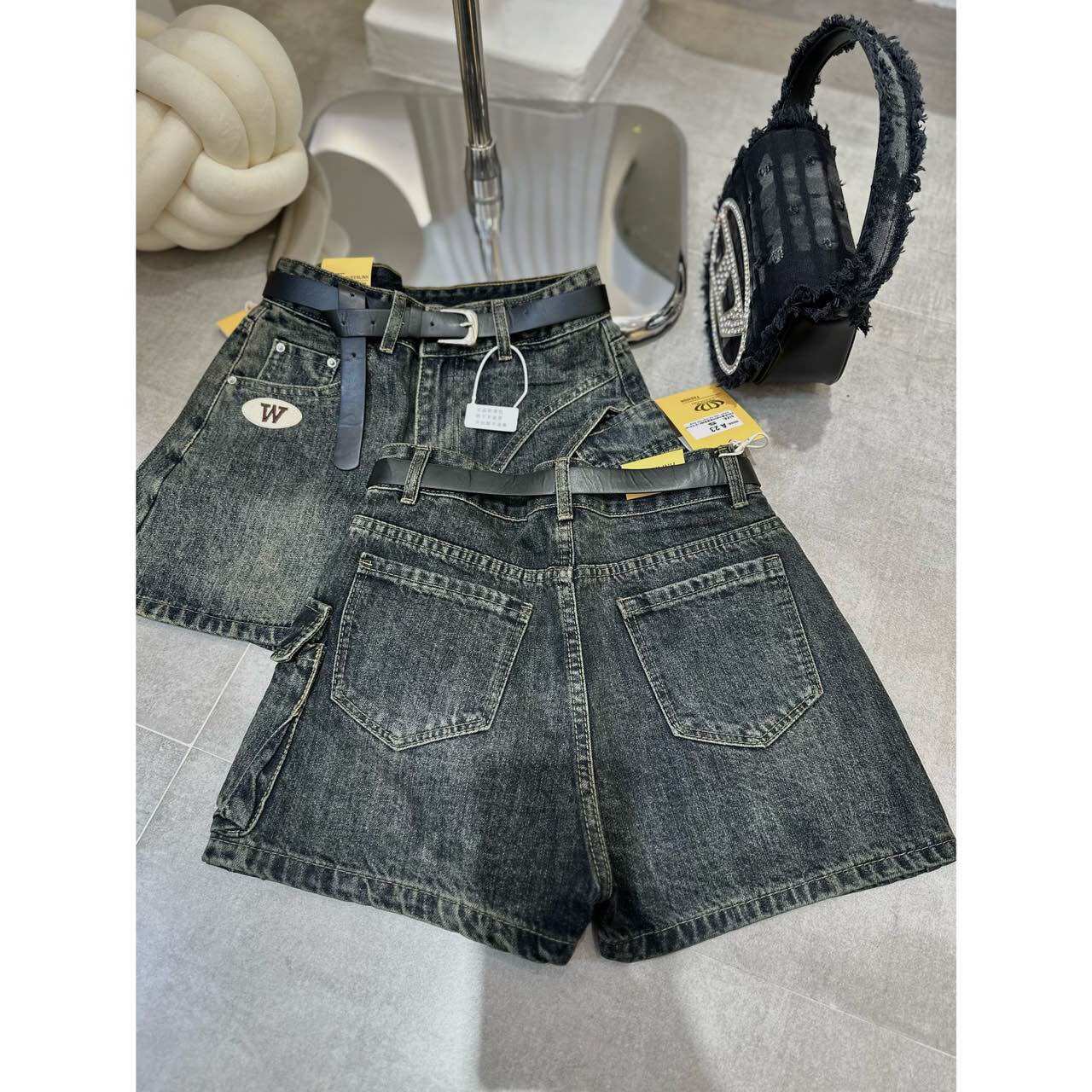 CHÂN VÁY JEAN TÚI KIỂU - HÀNG VNXK
