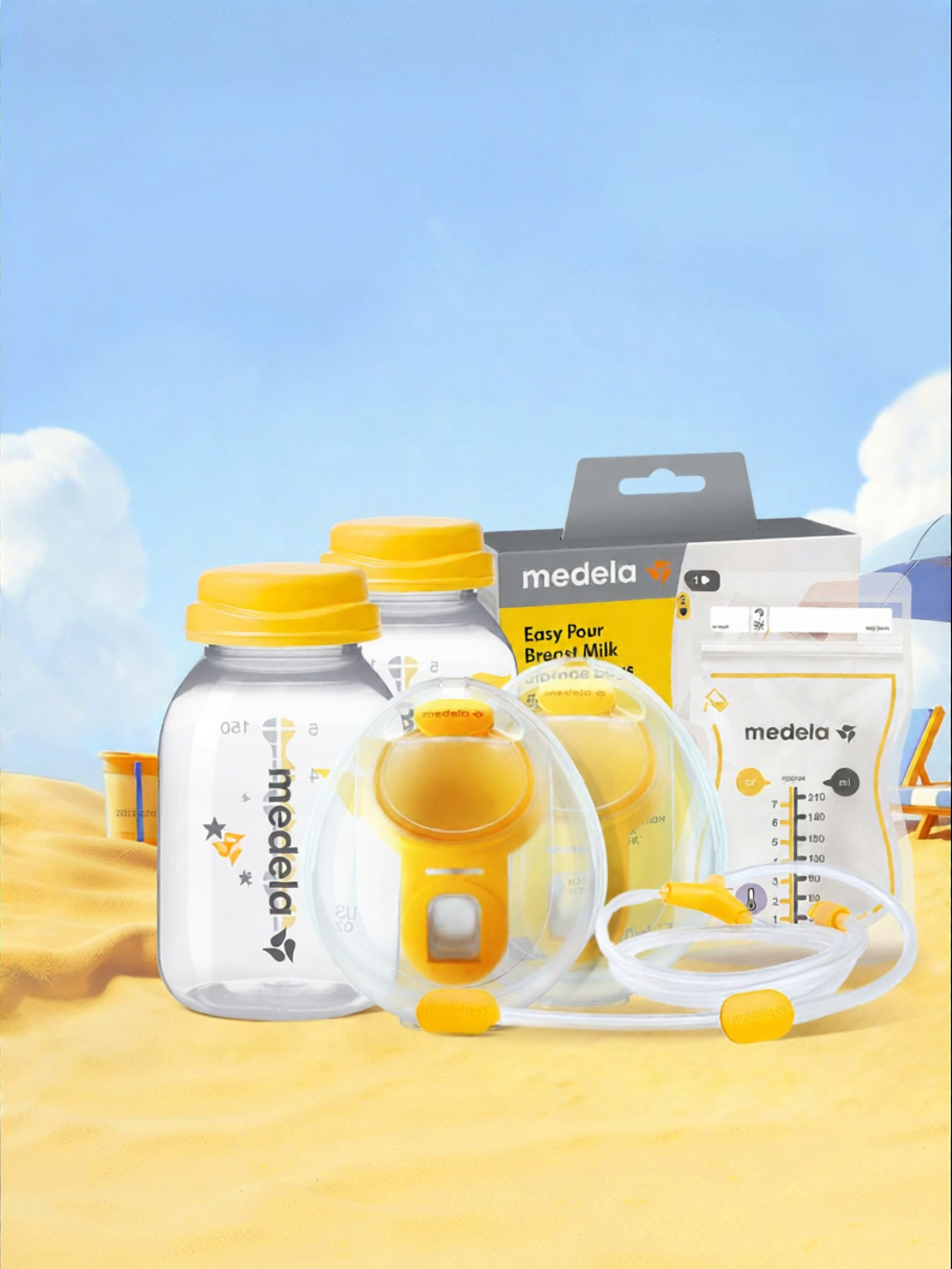 Medela | Bơm Hút Sữa Bằng Tay Không Di Động