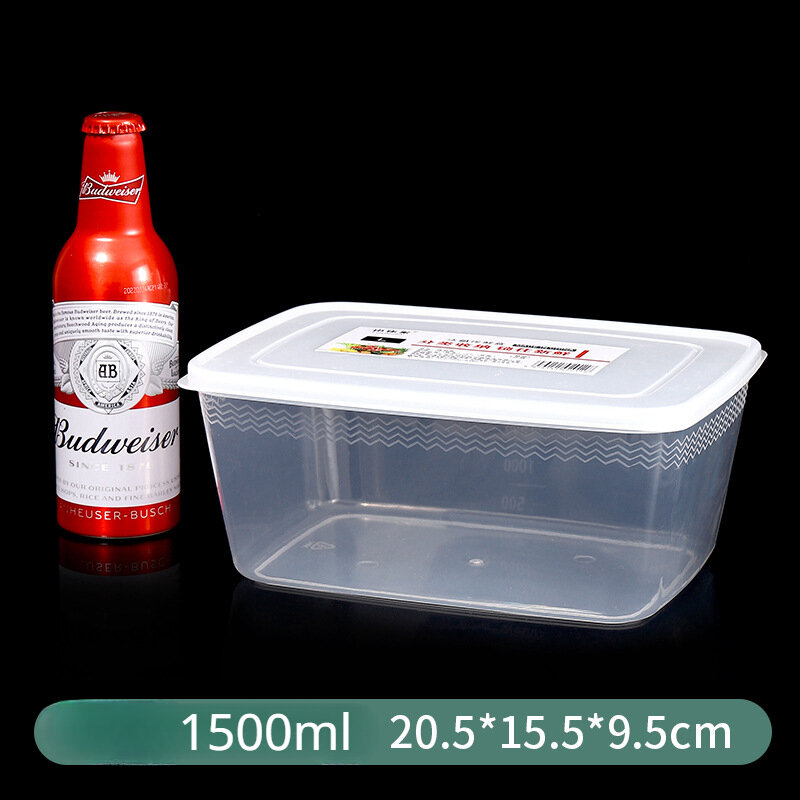 3/10 hộp giữ tươi hình chữ nhật tủ lạnh nhà bếp hộp nhựa chịu nhiệt lò vi sóng hộp đựng trái cây ăn trưa hộp kín