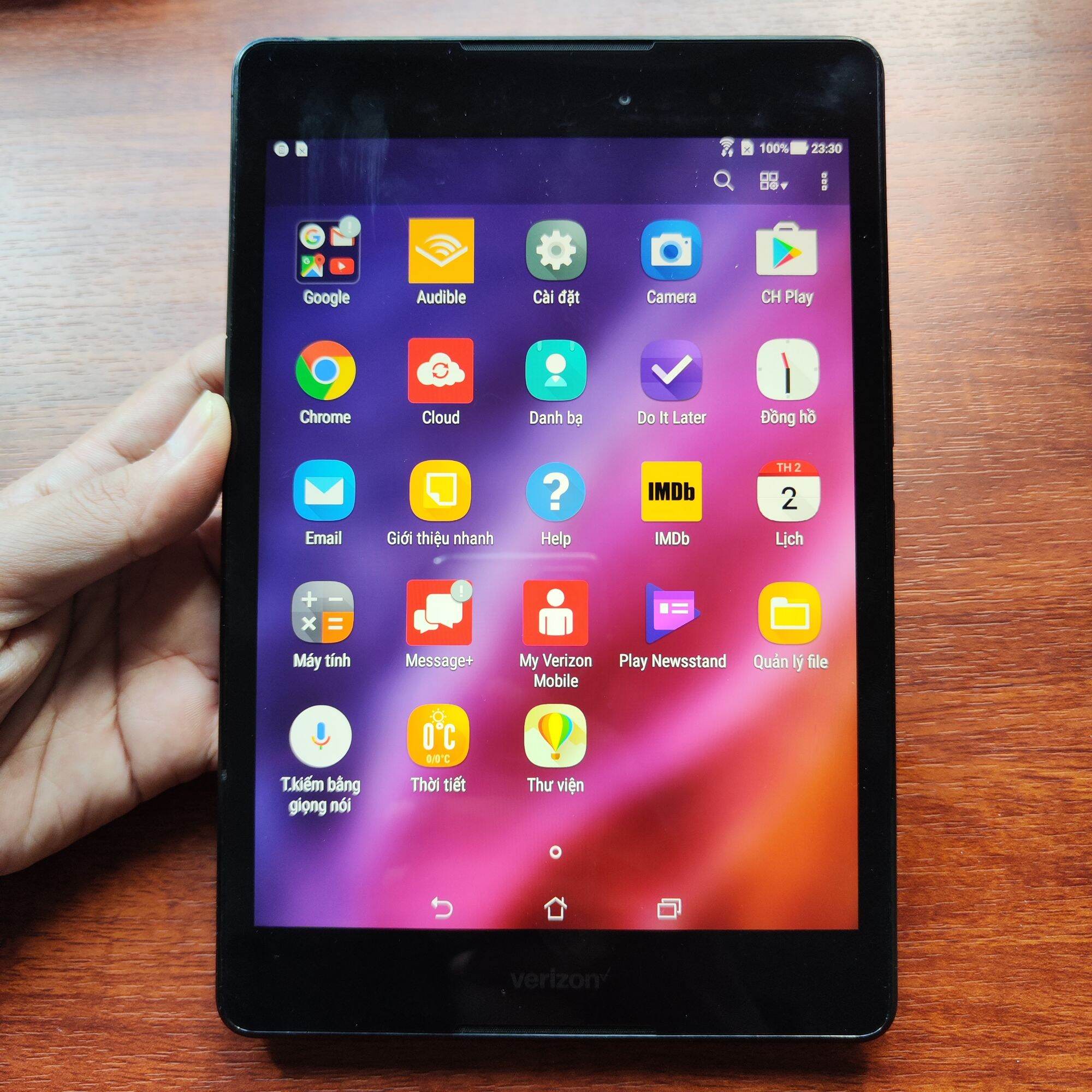 Máy tính bảng 8 inch Verizon Asus P008 - Wifi - màn nét, học online giải trí