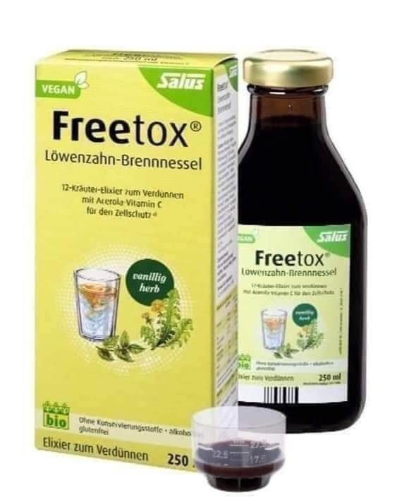 Thải độc/ detox hữu cơ Freetox hãng Salus 250ml