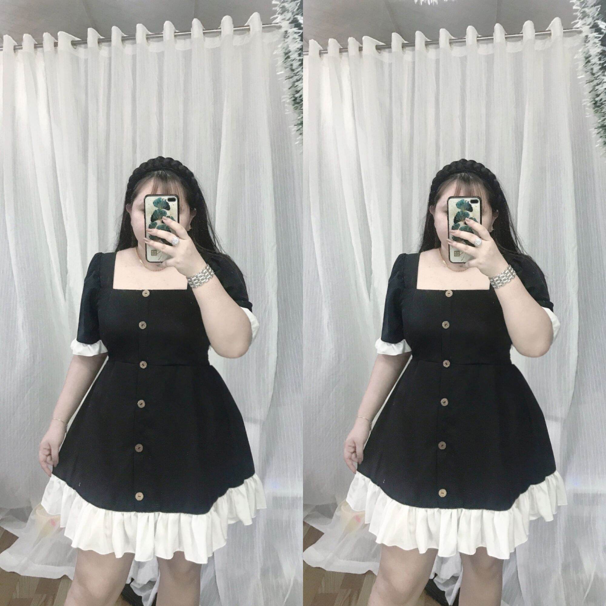 Đầm đi tiệc đen trắng