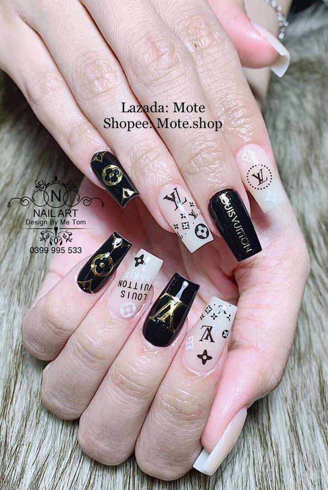 Móng tay úp-Móng úp thiết kế LV- tặng keo và dũa