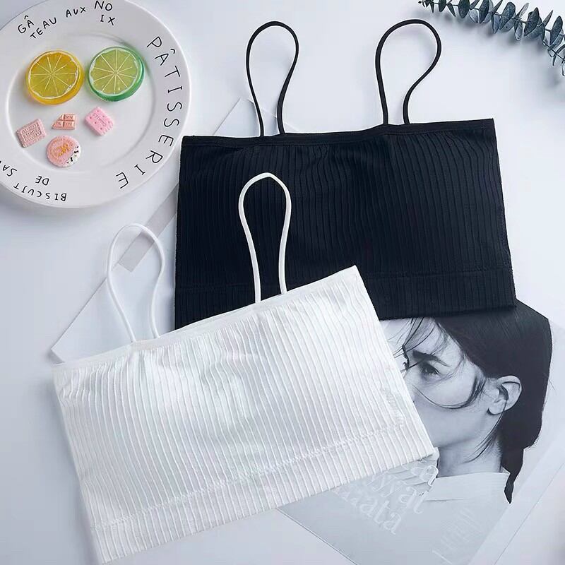 Áo Bra 2 Dây Gân Tăm có đệm ngực