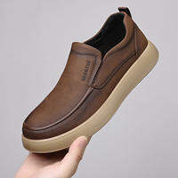 NUDANLAI | Giày Slip-on Công Sở Dễ Dàng Thoáng Khí Đế Mềm Da
