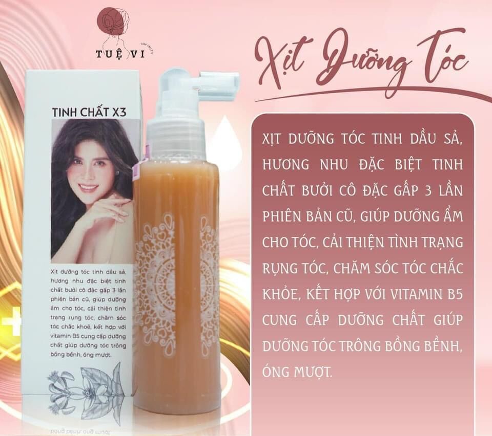 Xịt dưỡng tóc tuệvi . kích mọc tóc tinh dầu bưởi
