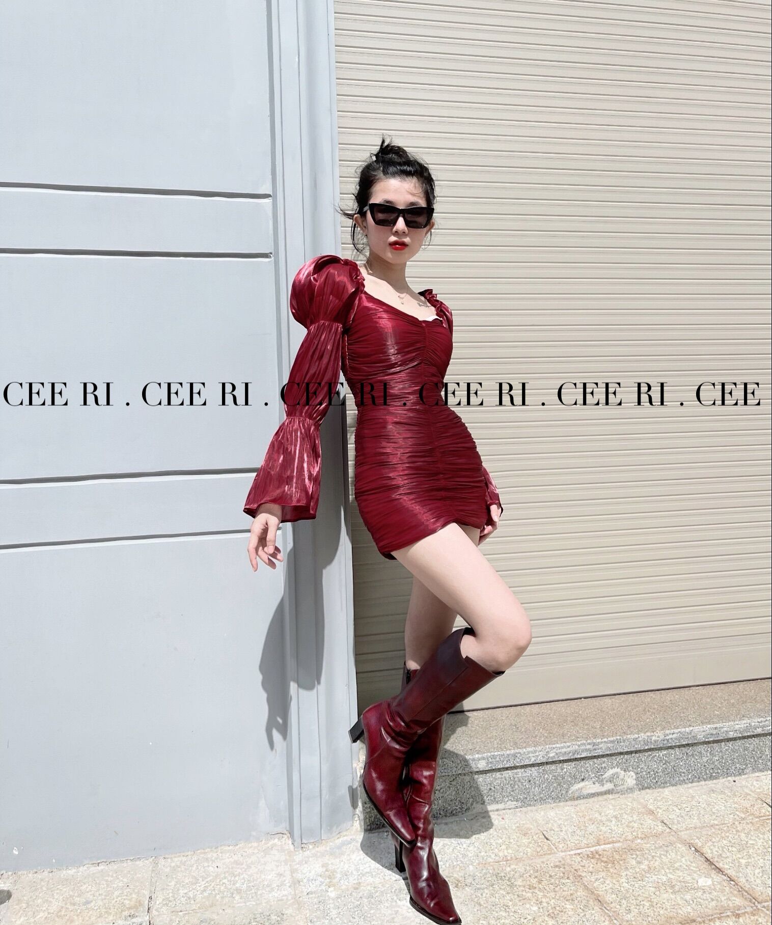 ( ẢNH THẬT - MẪU ĐỘC QUYỀN CEERI.VN ) Váy tơ nhún body cao cấp
