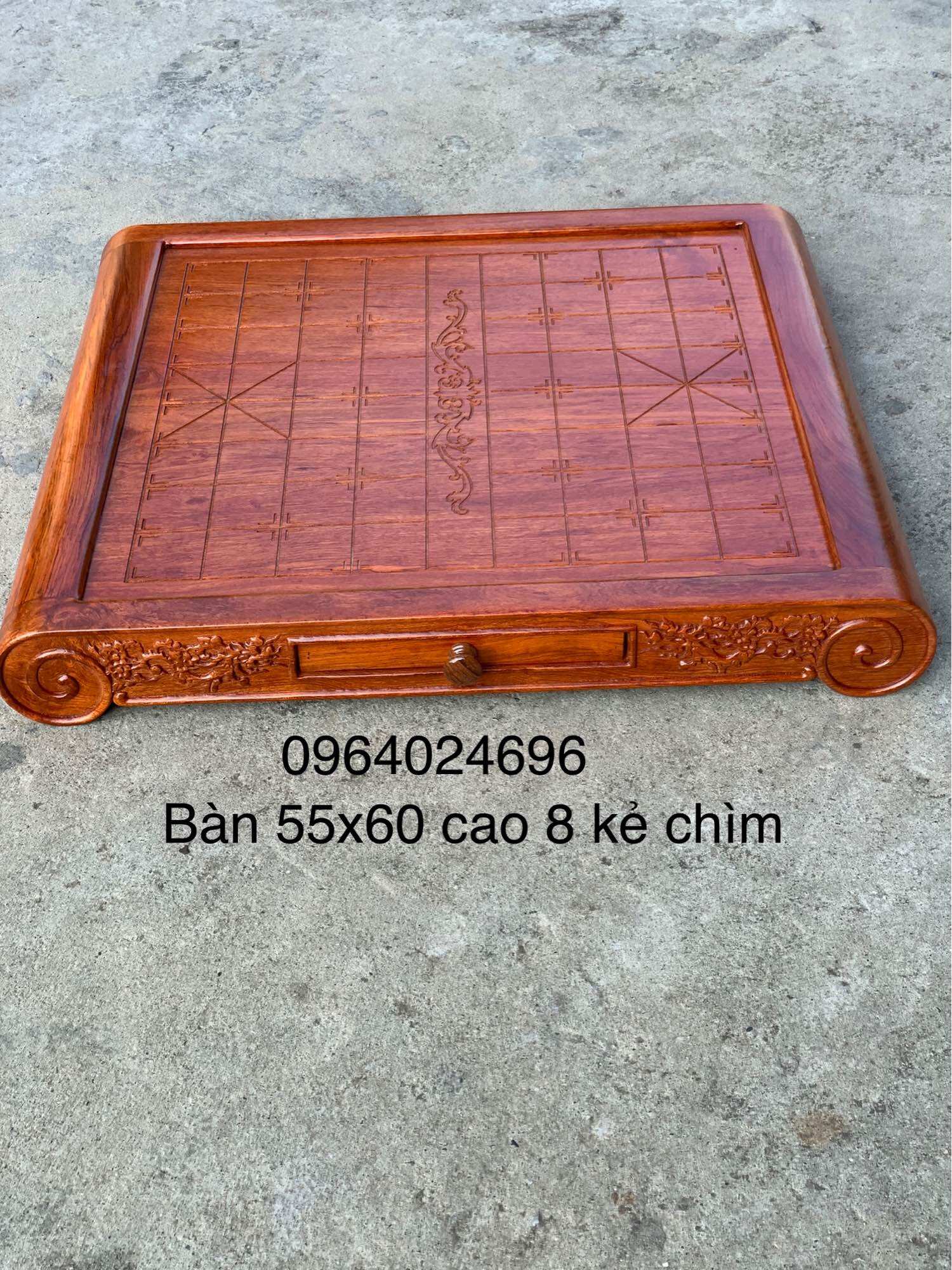 bàn cờ tướng gỗ hương đá