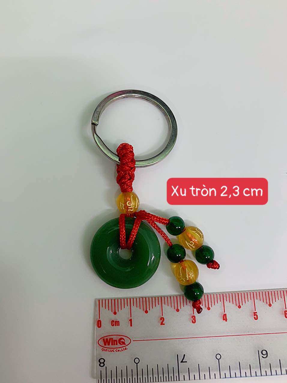 Móc khoá đồng điếu may mắn