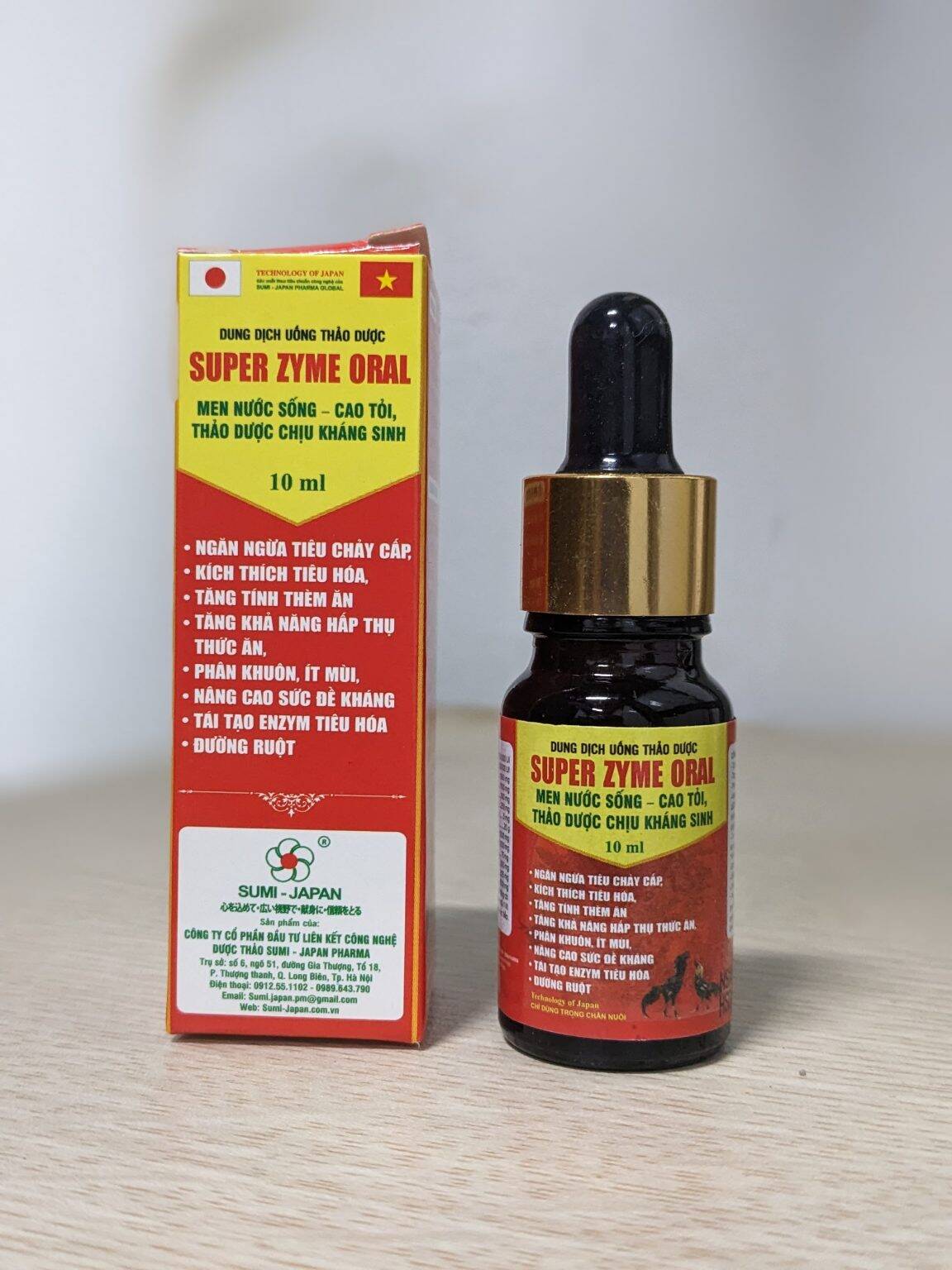 Super Zym Oral men tiêu hoá cao cấp cho gà đá