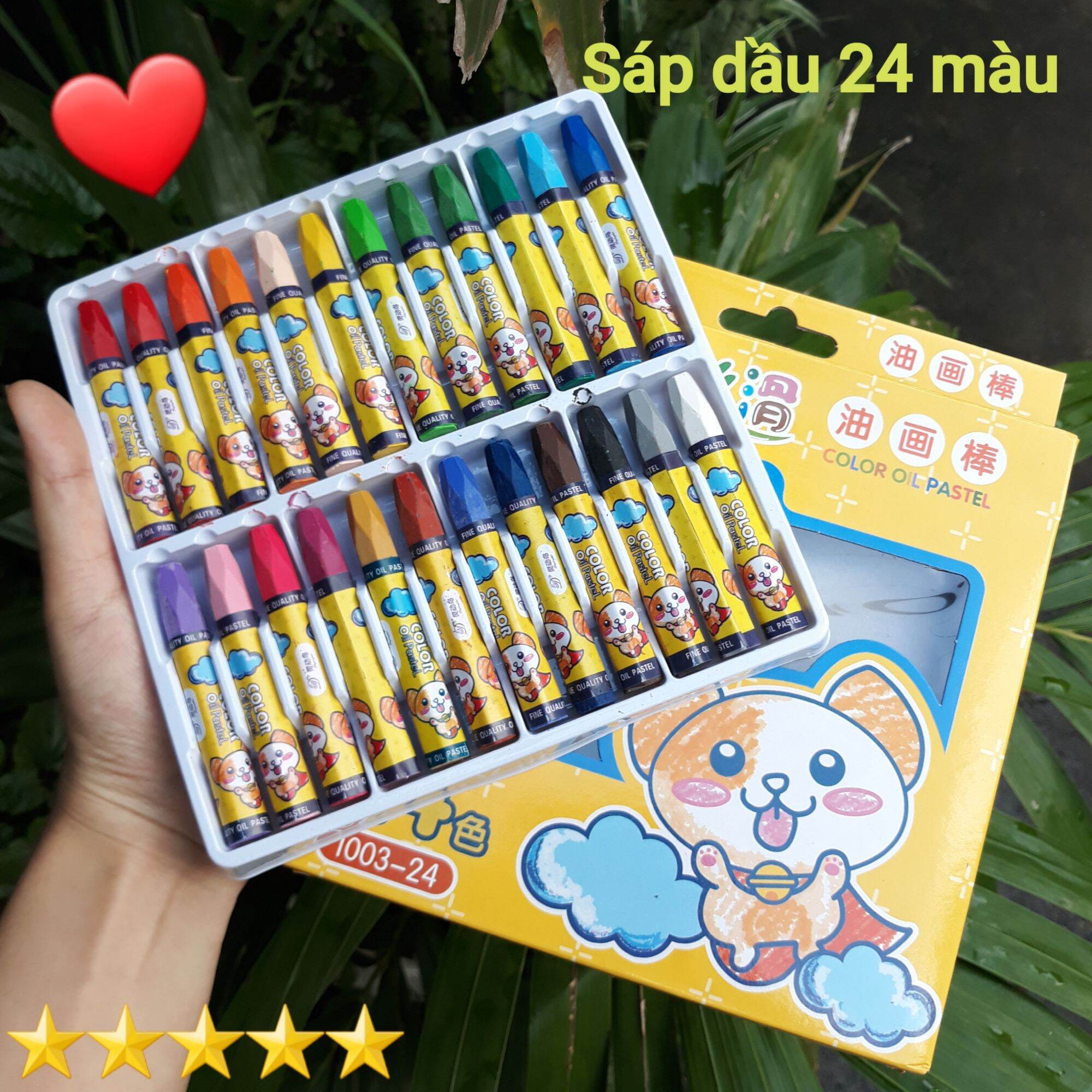 Hộp bút sáp dầu 24 màu