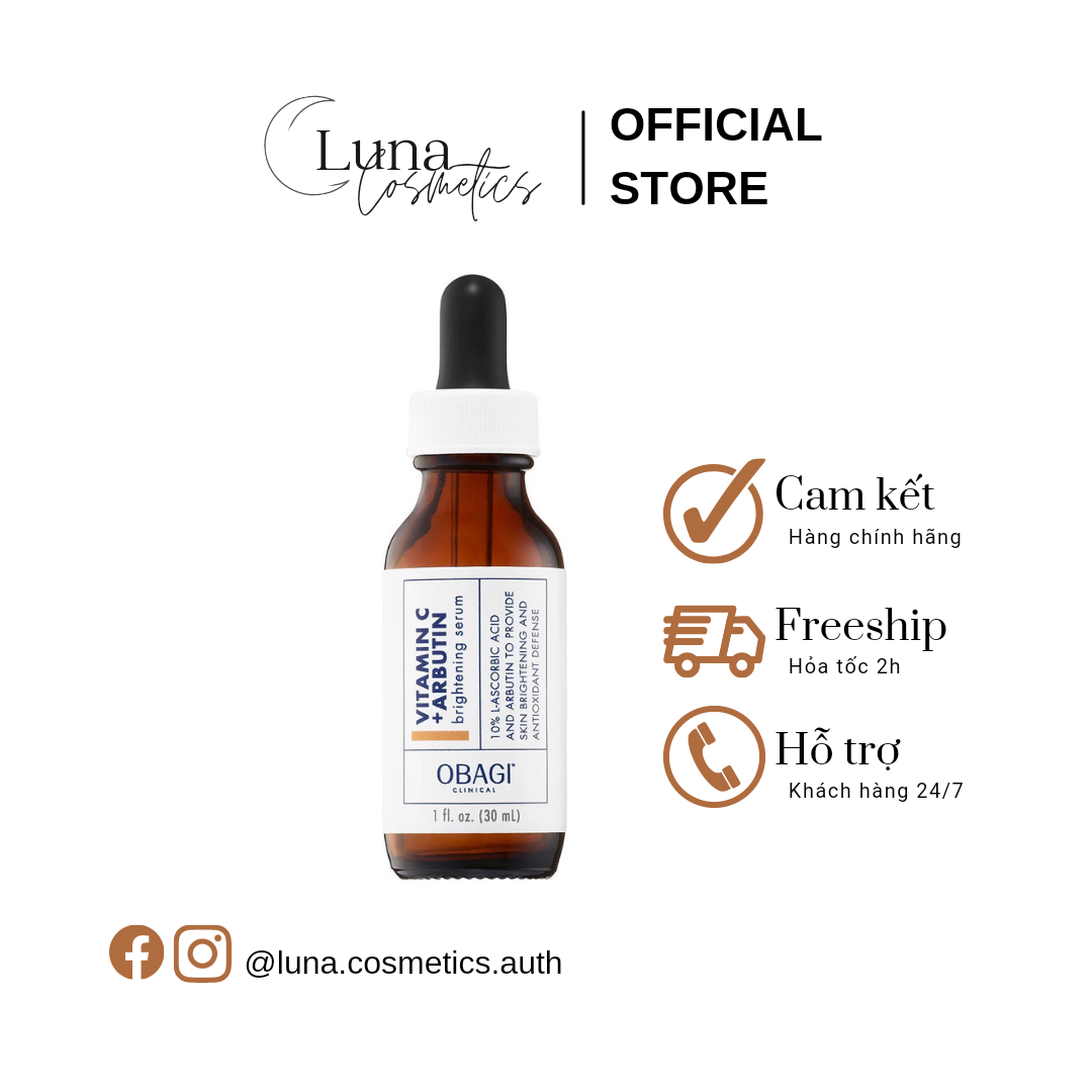 Tinh chất dưỡng trắng da CLINICAL Vitamin C+ Arbutin Brightening Serum