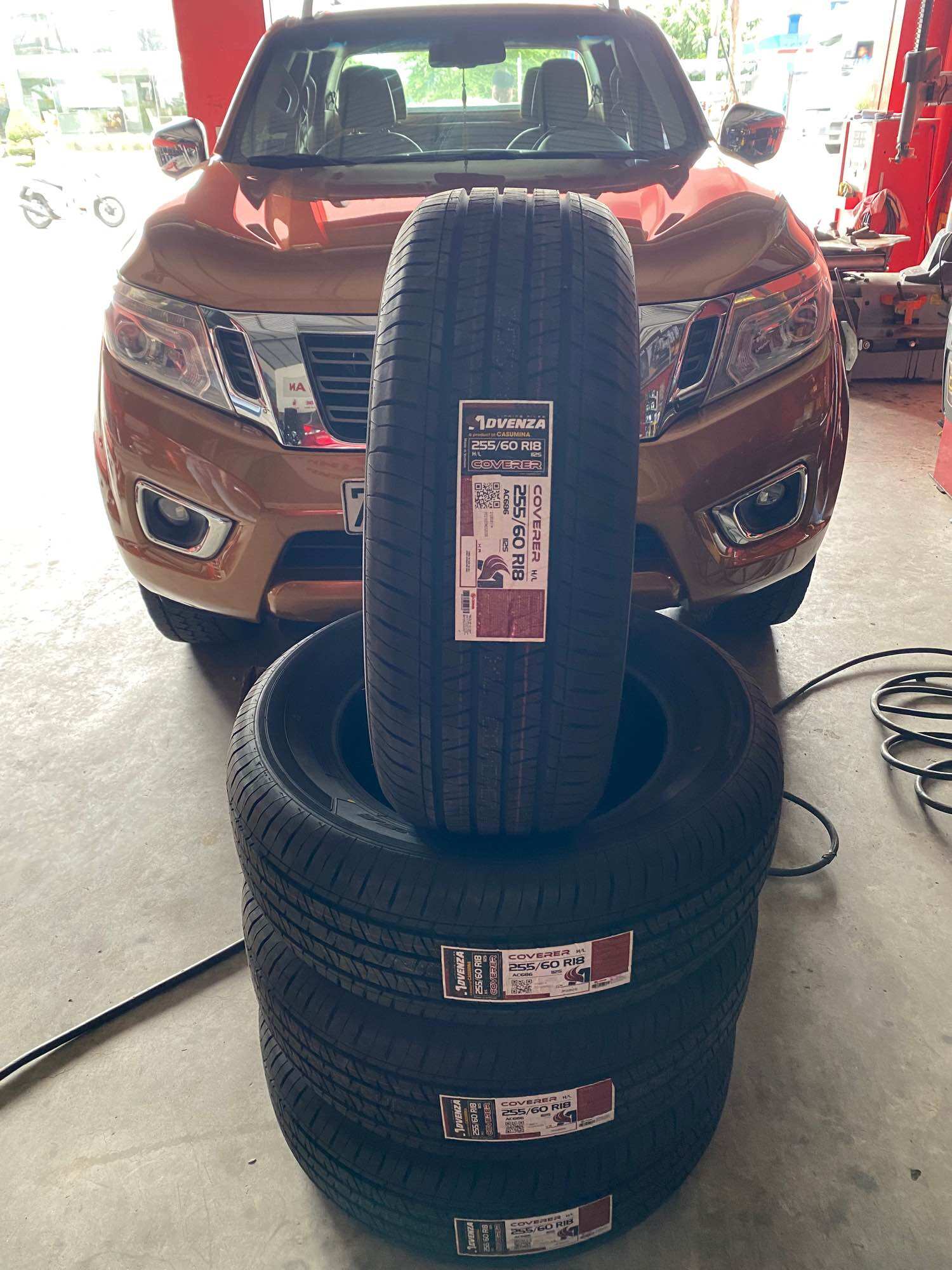 Lốp 255/60r18 advenza coverer h/l _ lắp xe nissan navara, ford everst